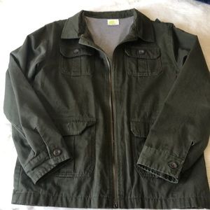 Army green soft boys jacket size 14